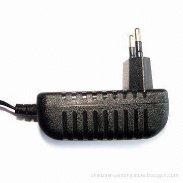 Power Adapter with EU Plug, 12V/1A Output Voltage and 100 to 240V AC Input Voltages